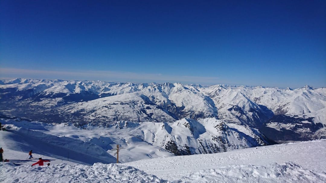 Winter snow on mountains