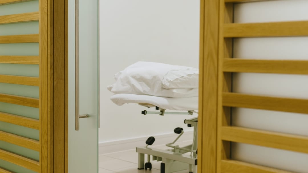 bed in appointment room